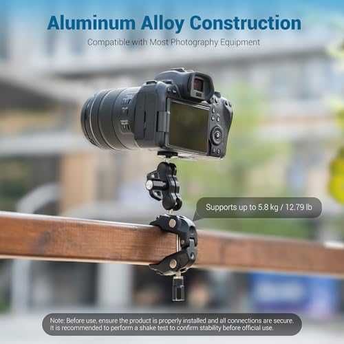 Щипка JJC с magic arm за телефон, камера и екшън камера GoPro Insta360