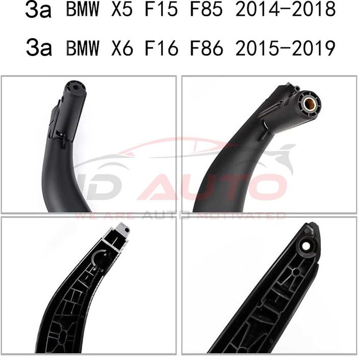 Интериорни дръжки BMW X5 X6 F15 F16 - Черни, панел бмв х5
