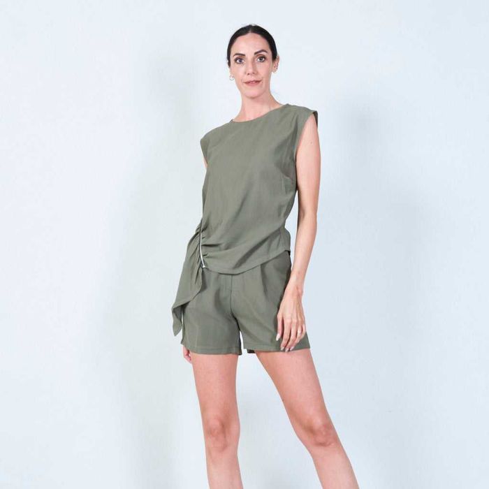 Top asimetric dama, oliv, brand doremi