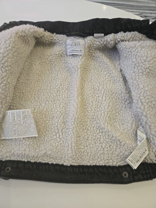 Детски дебело дънкови яке Zara