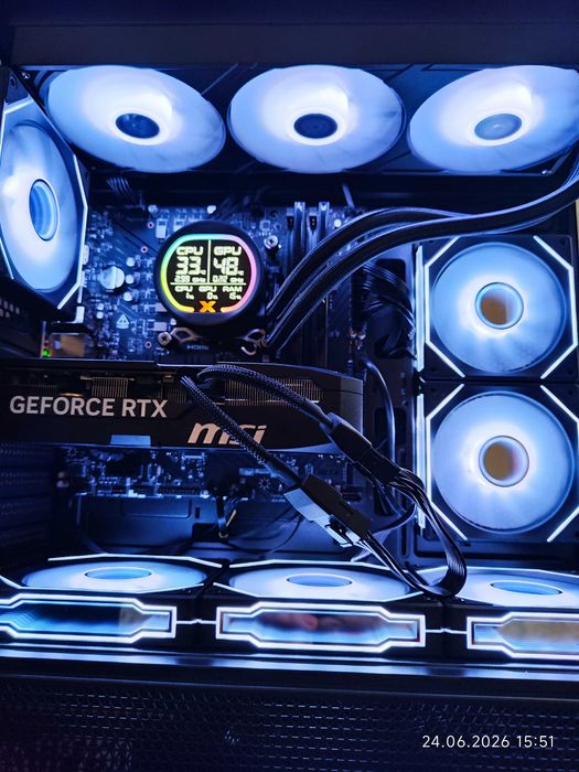 Геймърски i9 14900KF, RTX 5070 12GB, RAM 32GB DDR5 6000, SSD 2TB NVME - Гаранция!