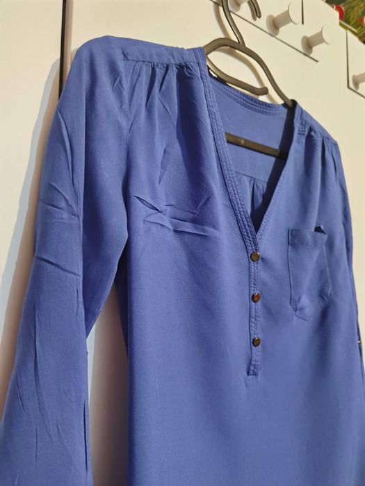 Синя дамска риза номер S от 100% вискоза