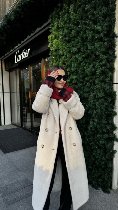 Шуба из натуральной овчины