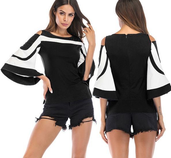 Блузка с открытыми плечиками