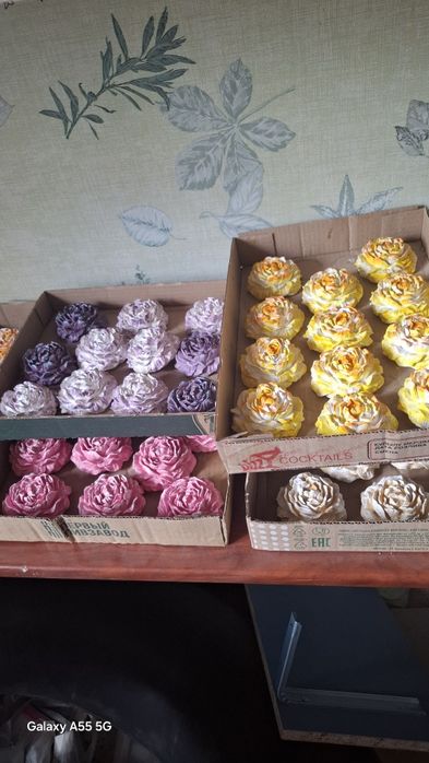 Продам из гипса цветы