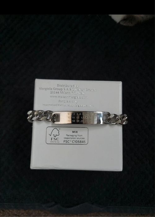 MM6 maison margiela cuban chain bracelet 20cm