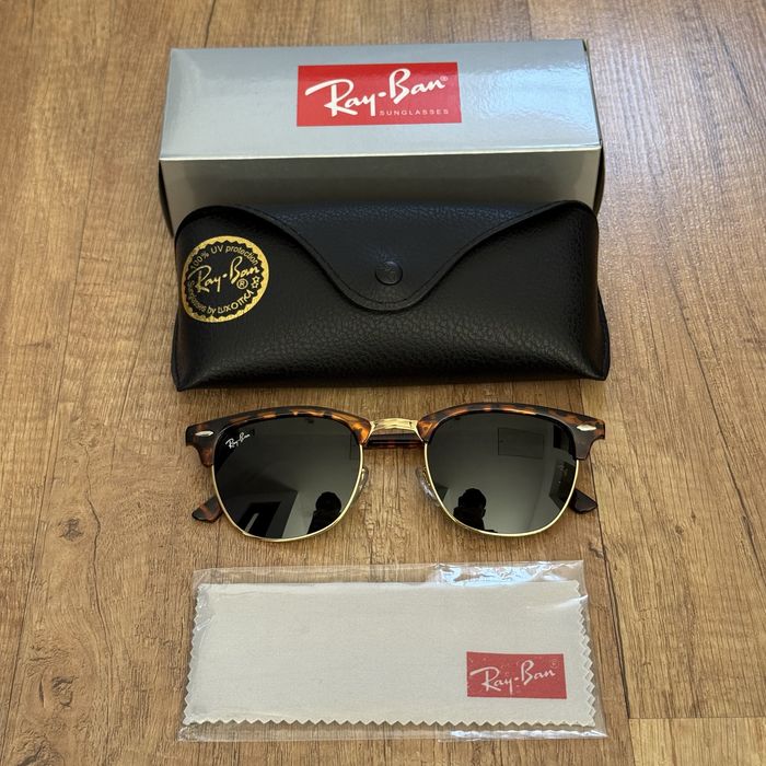 Ochelari RayBan ClubMaster Leopard Fade/Leopard/Gold