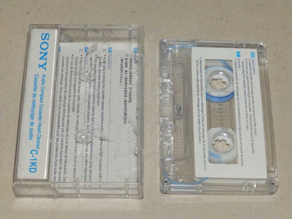 Касета SONY C-1KD за почистване на глави на дек, касетофон