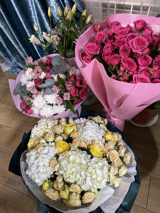 Букет цветов-3 букета