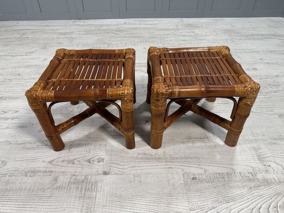 Комплект помощни бамбукови масички Д909