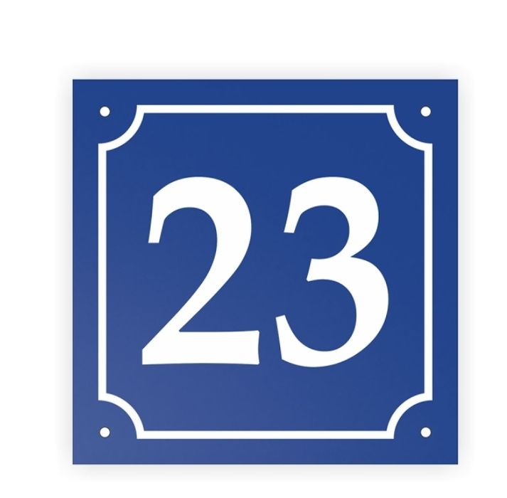 Numar de casa din aluminiu model standard