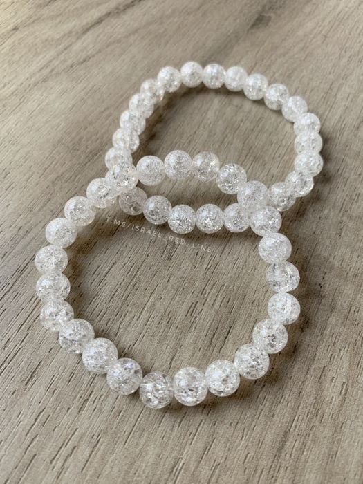 Браслет из горного хрусталя. Кулон. Изделие ручной работы