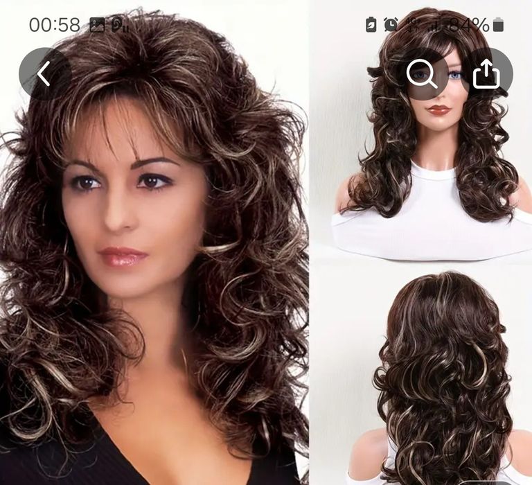 Парики женске, искусственный волос.