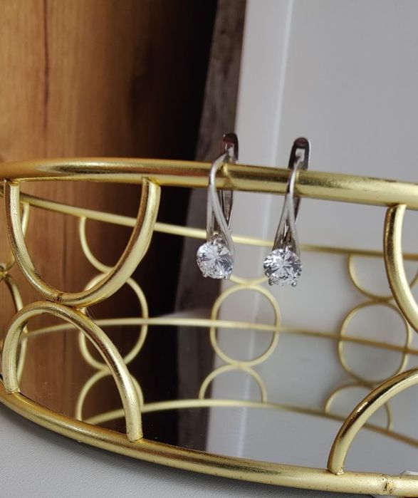 Серебро серьги 2 пары