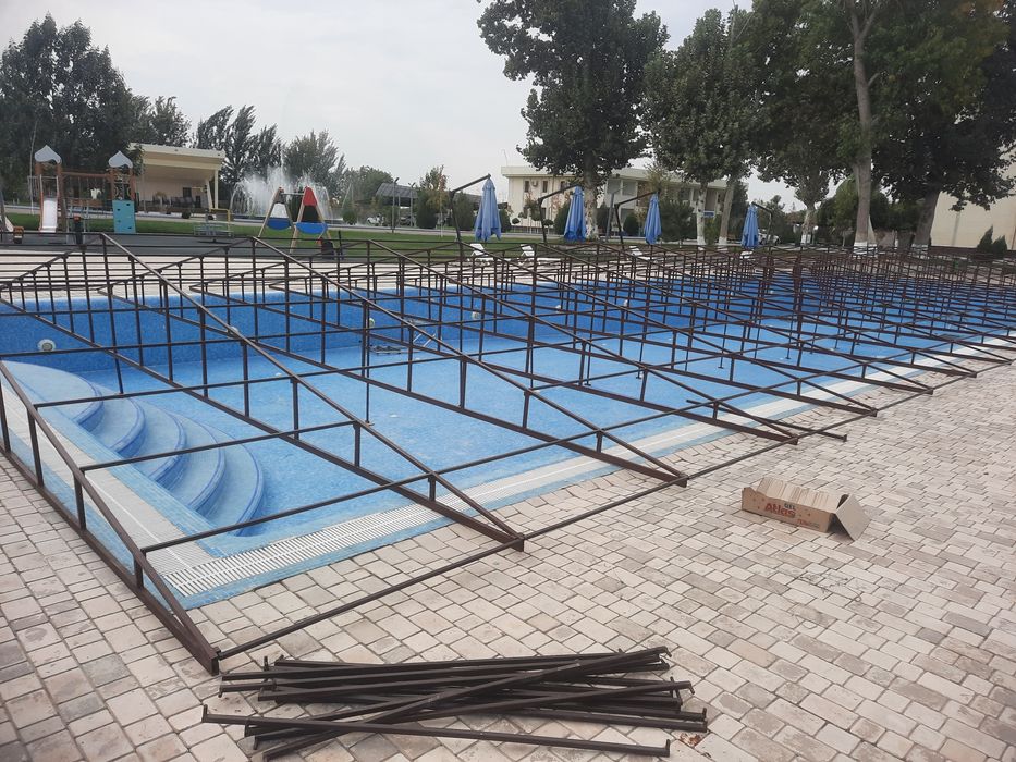 Банер баннер бассен тент baner banner tent bassen установка киламиз