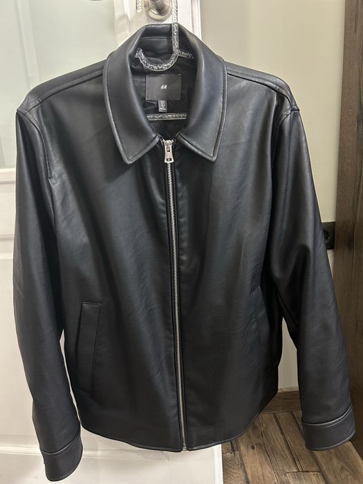 Мъжко кожено яке H&M