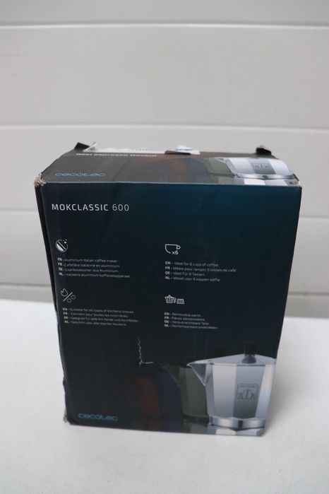 Cecotec Cumbia Mokclassic 600 Black, 150мл, алуминий, за 3 чаши