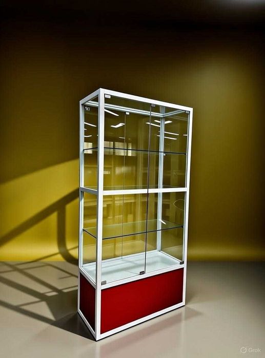Витрина, стеклянная, metal oynaly vitrina