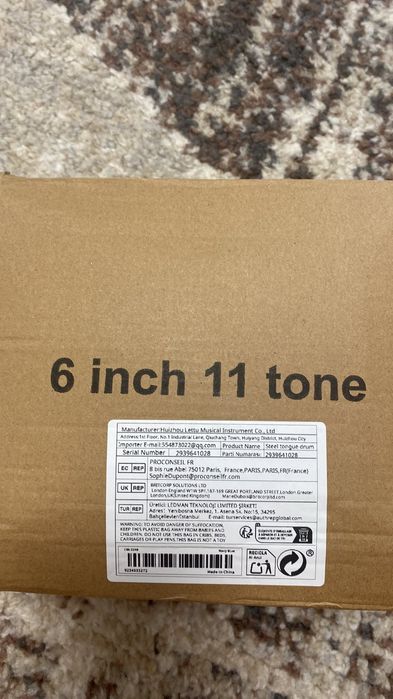 Hanpan езиков Music Baraban 11 melodies 15 santimetar