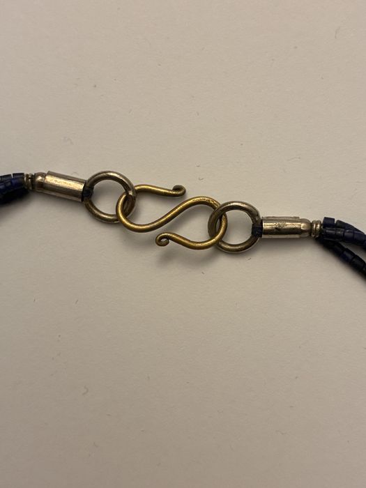 Colier vechi etnic/tribal din Lapis Lazuli, perle si pietre naturale