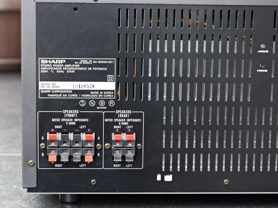 Amplificator Sharp SX-8000H (GY), amplificator de putere