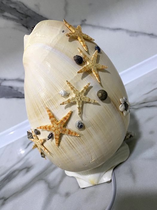 Светильник из Морских ракушек. ЭКСКЛЮЗИВНЫЙ ПОДАРОК.