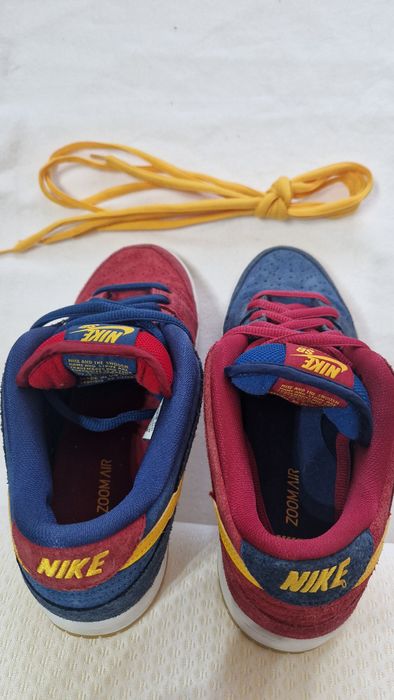 Nike SB Dunk Low Pro PRM "Barcelona", piele întoarsă, mărime 41