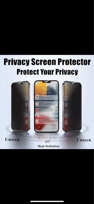 3 броя Anti-Spy протектор за Iphone XS Max