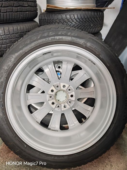 Jante originale BMW seria 5 F10-F11 245 45R18 iarna Pirelli 2022