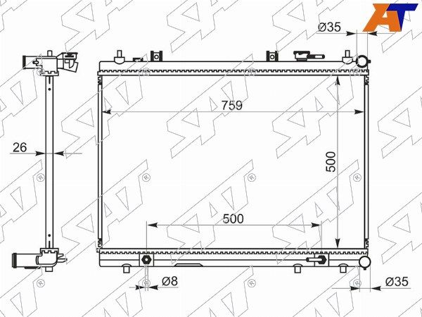 Радиатор Nissan Murano