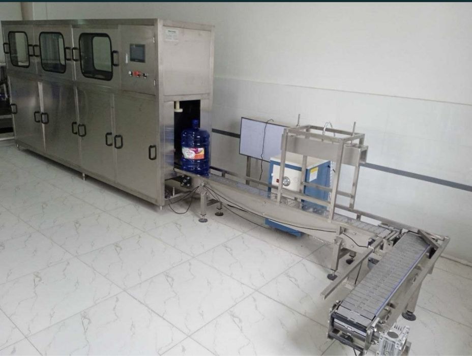 Линия розлива 19 л. Сув куйиш линияси 19 литр.