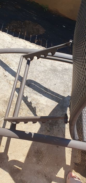 Șezlonguri Riverside Wicker Line, ratan sintetic, reglabile – set 3 bu