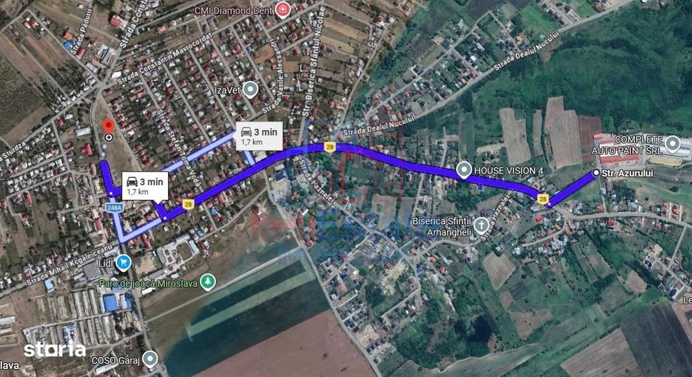 Miroslava  Balciu TEREN 1000mp (2x500mp) str asfaltata si toate utilit