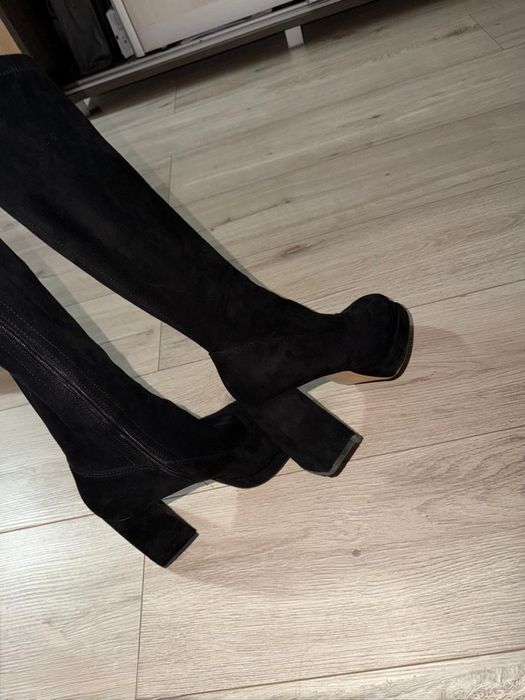 Сапоги батфорты черный цвет