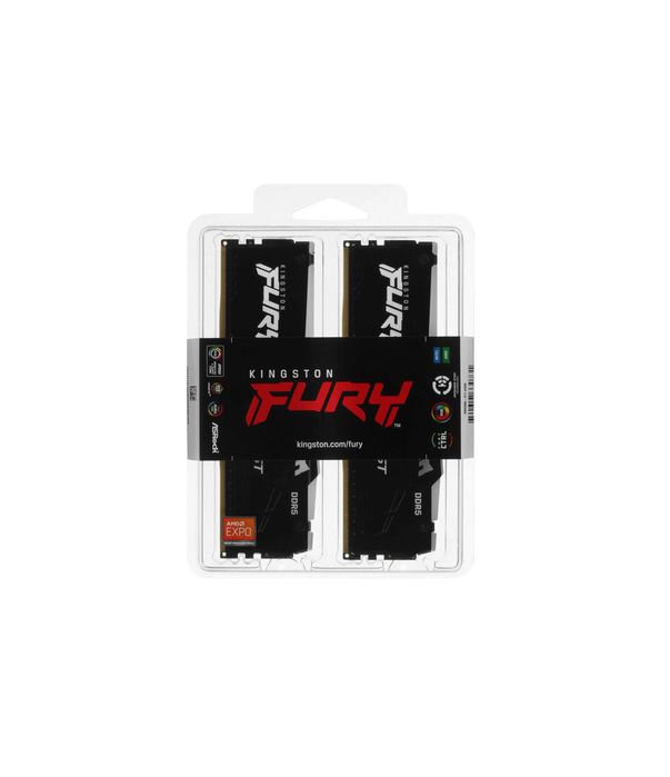 { Модуль памяти DDR5 32GB (2x16GB) Kingston FURY RGB 6000MHz