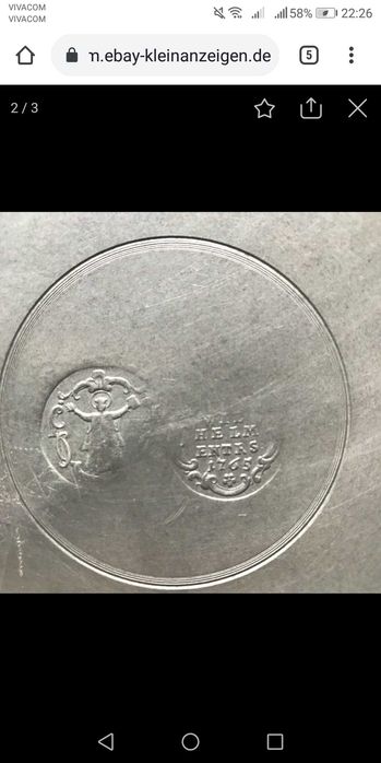 Калаени барокови чинии 1765/1802