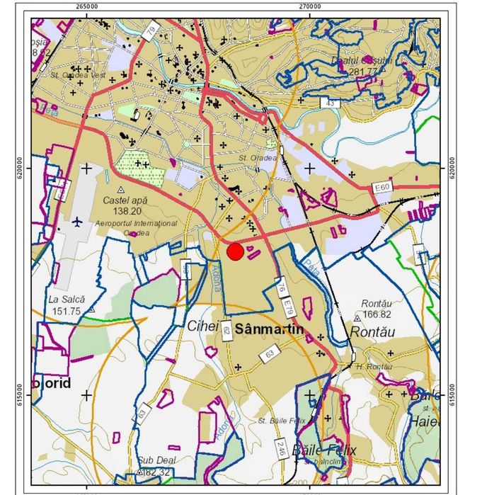 Vand teren intravilan, 12.500 mp, 35 E/mp, Nufarul - str. Petru Maior
