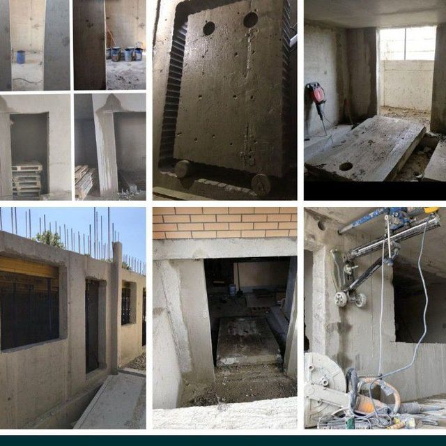 Almazni reskada beton kesish, almazni karonkada beton teshish,