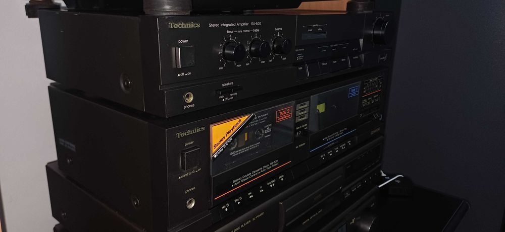 Vand amplificator Technics SU-500 si dublu deck Technics RS-T20