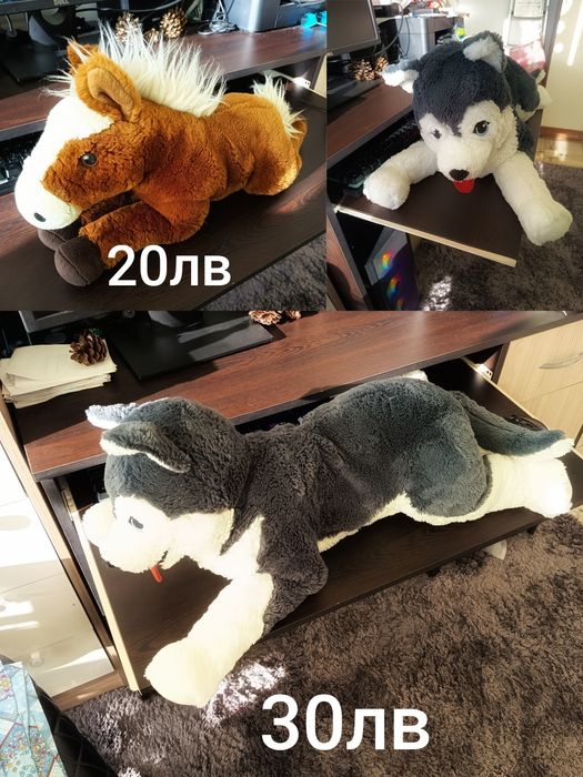 плюшени играчки различни видове