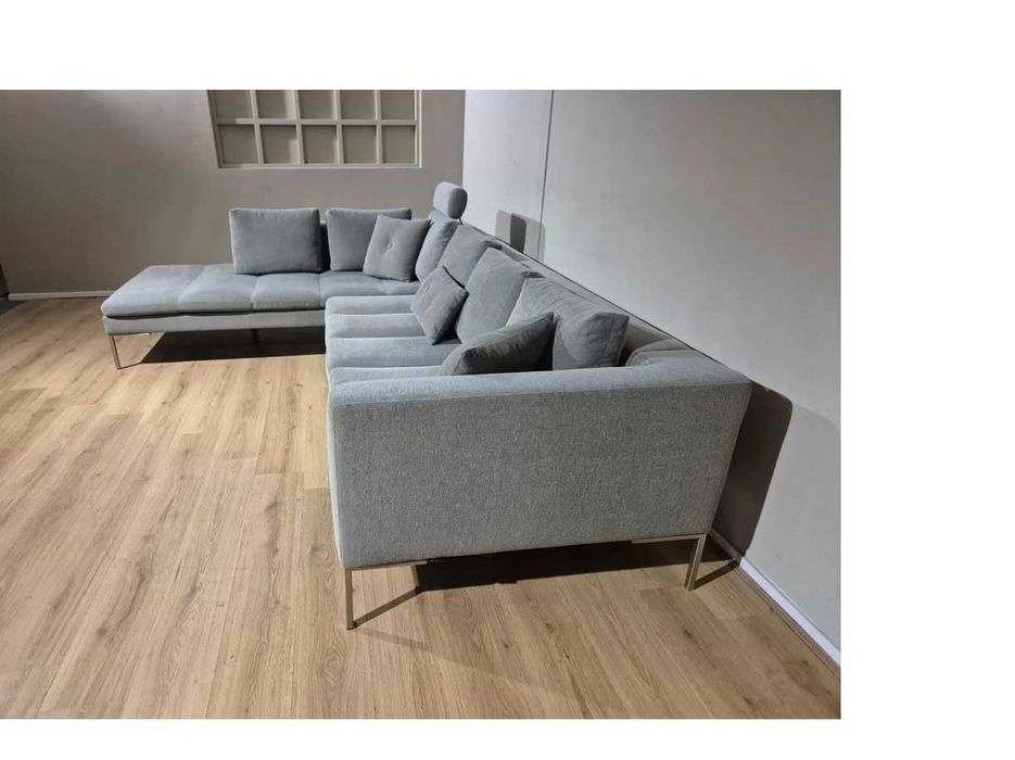 Монтел Ъглов Диван - Сив