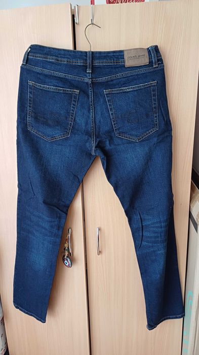 blugi Colin's barbati marime W32/L32, albastru indigo, noi, fara eticheta,  straight fit