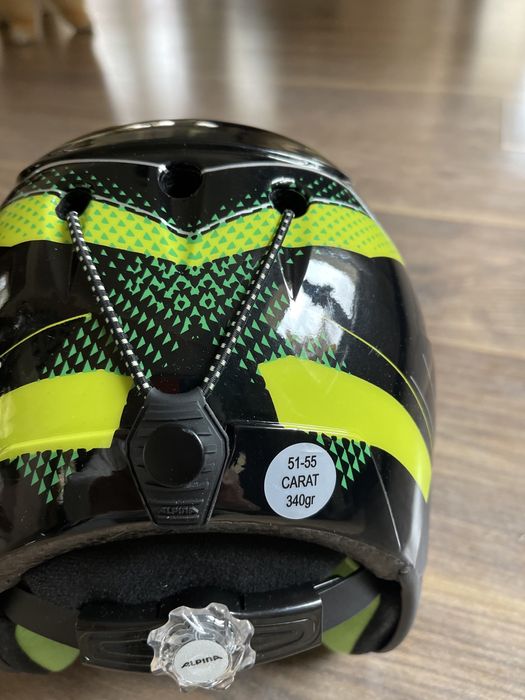 Alpinа скиорска детска каска за момченце - черна , размер 51-55