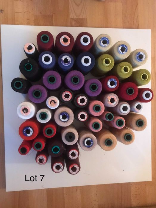 Ata cusut finete 120 - Lot 50 conuri, diverse culori