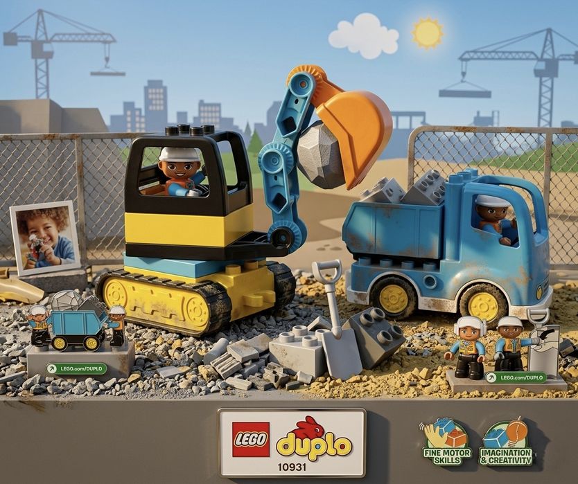 Lego duplo construction site