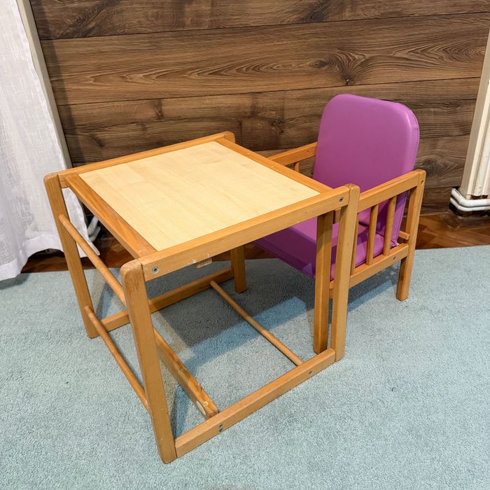 Masuta cu scaunel pentru copii 2in1