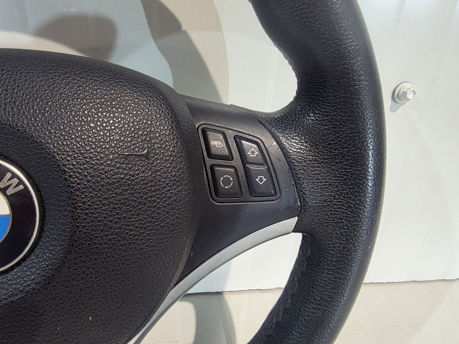Volan sport BMW E90 E91 E92 E93 E87 E81 piele comenzi airbag