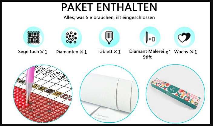 Диамантена мозайка 5D, диамантен гоблен «Коледа», 35 x 45 см