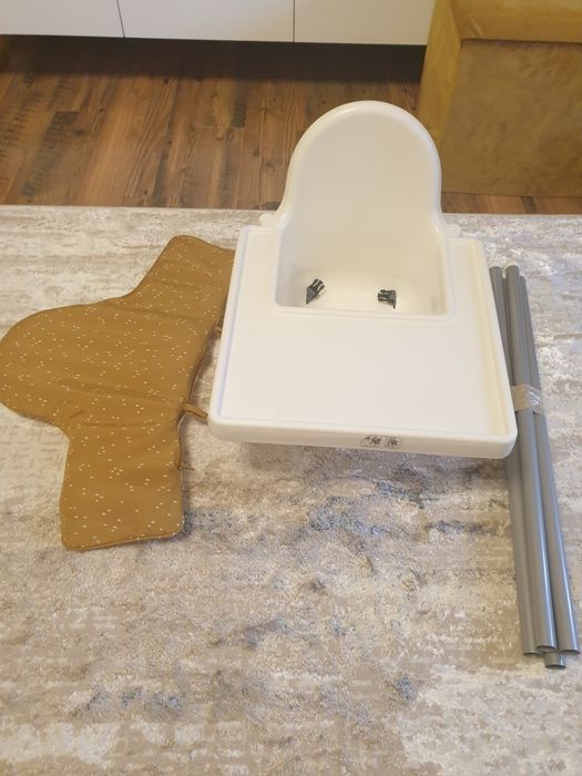 Scaun bebe ikea Antilop + tava + perna sustinere + husa