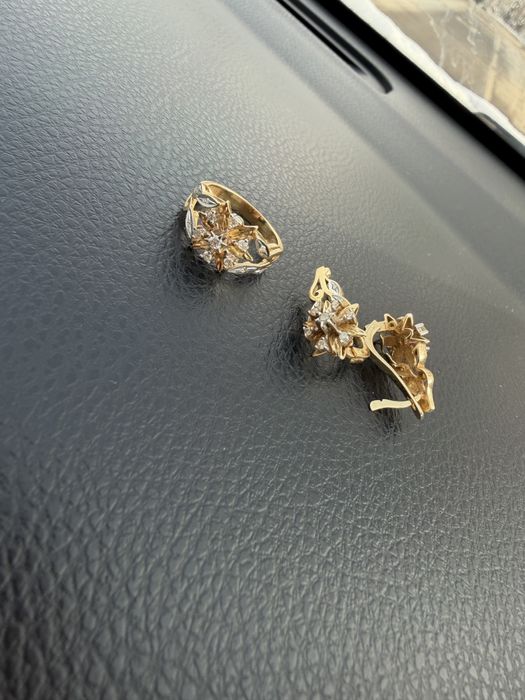 Комплект золота с бриллиантами